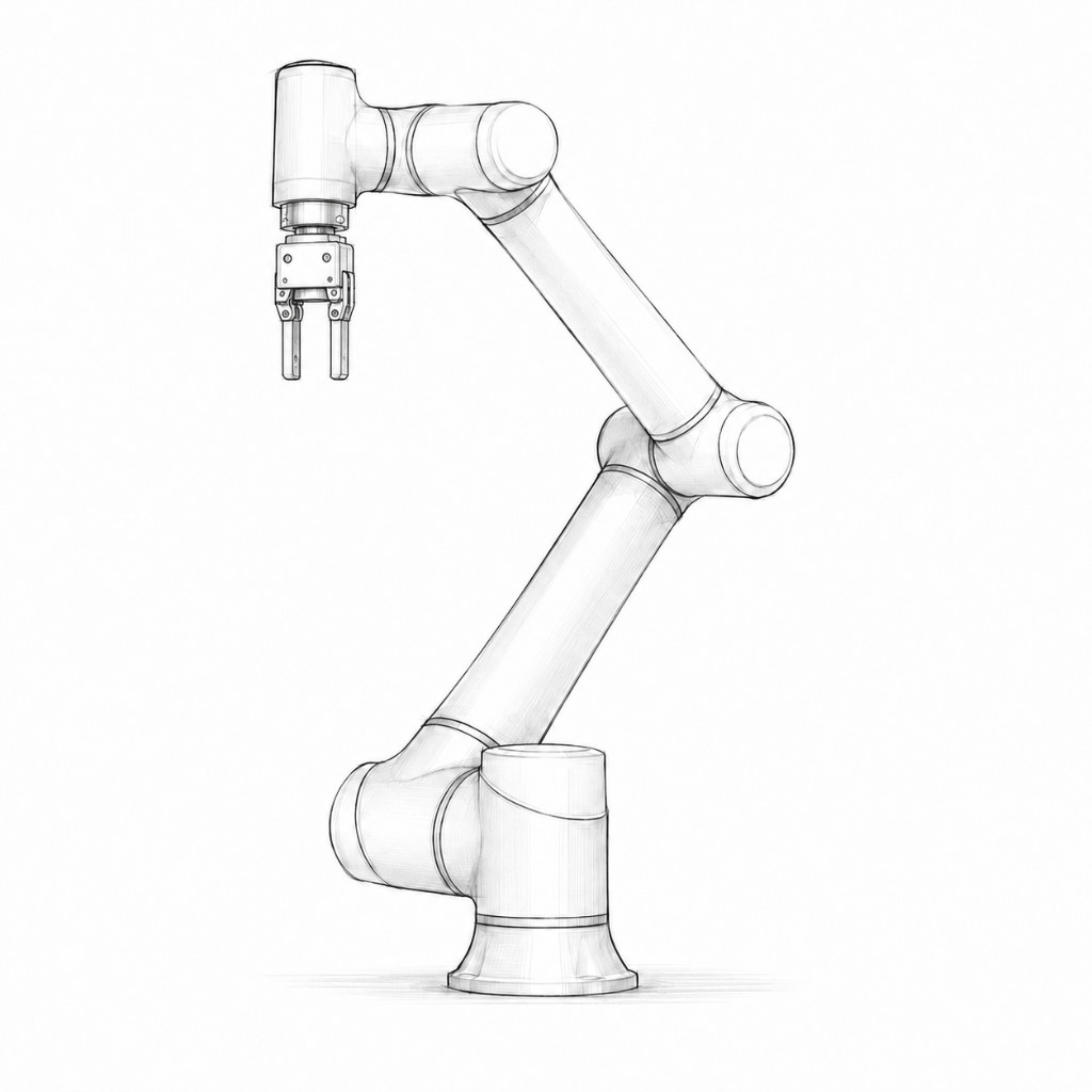 Sketch of a robotic arm